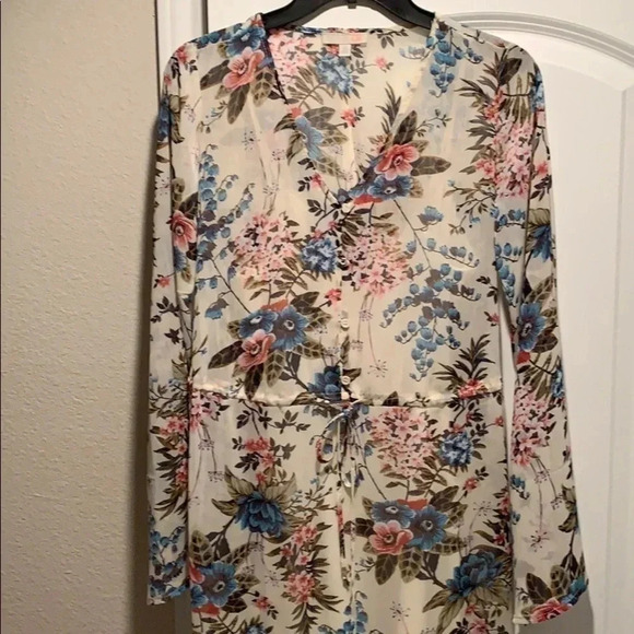 GIanni Bini Maxi DressWhite Floral Bohemian Boho - Picture 3 of 9